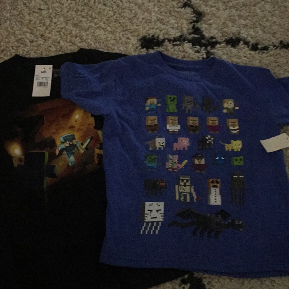 NWT little boys Minecraft t-shirts